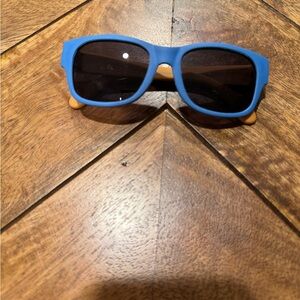 Blue and Tan Sunglasses
